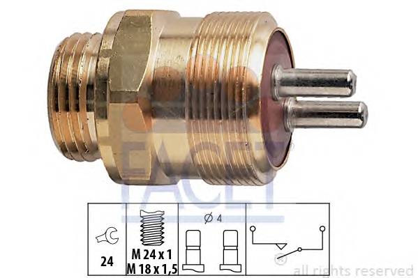 FACET 7.6128 Вимикач, фара заднього