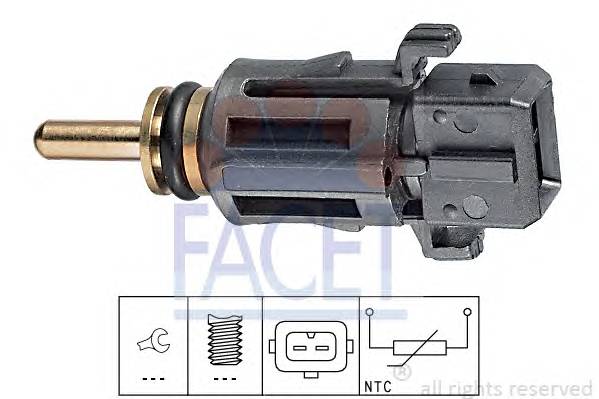 FACET 7.3279 Датчик, температура масла;