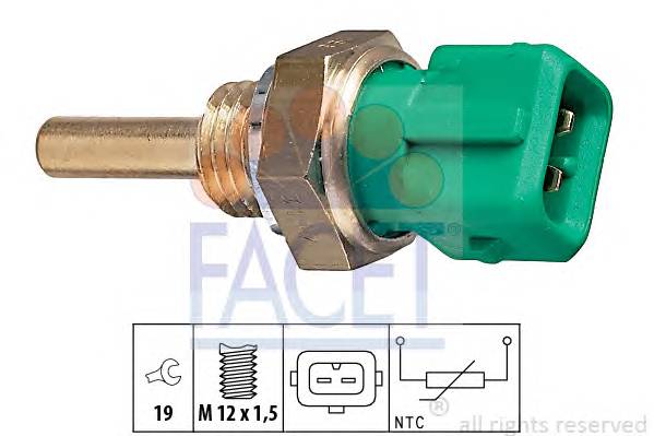 FACET 7.3147 Датчик, температура масла;