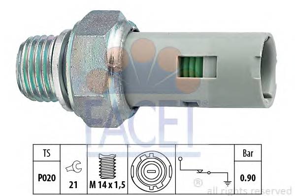 FACET 7.0153 Датчик давления масла