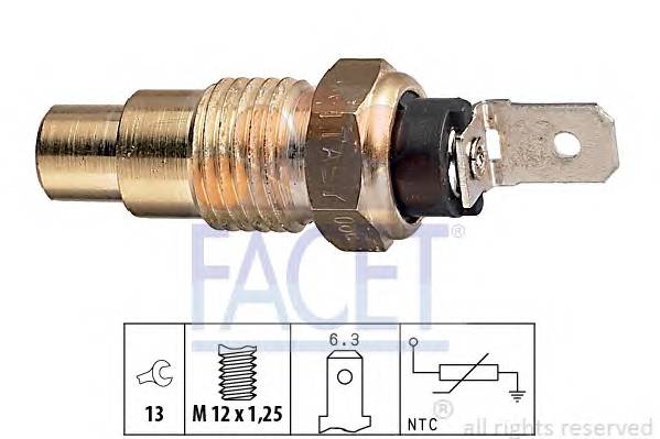 FACET 7.3078 Датчик, температура олії;