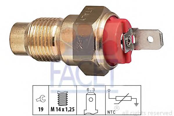 FACET 7.3203 Датчик, температура масла;