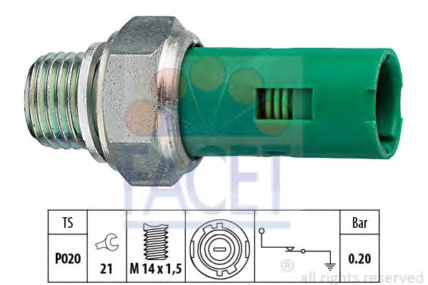 FACET 7.0131 Датчик давления масла