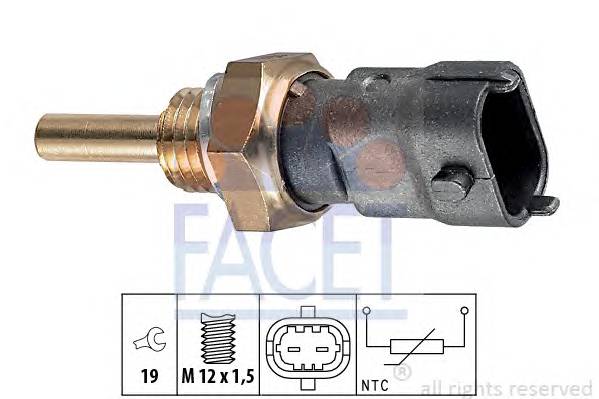 FACET 7.3264 Датчик, температура олії;