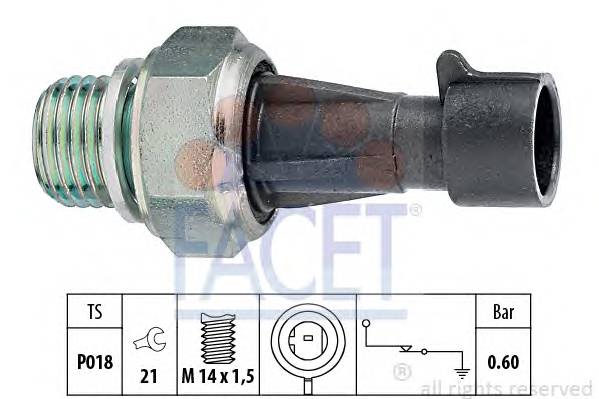 FACET 7.0129 Датчик давления масла