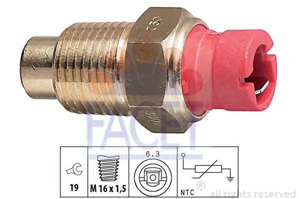 FACET 7.3000 Датчик, температура масла;