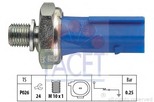 FACET 7.0133 Датчик давления масла