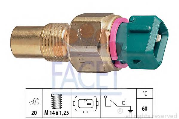 FACET 7.4114 термовимикач, сигнальна лампа