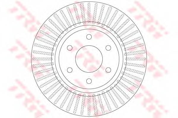 TRW DF6416 Гальмівний диск