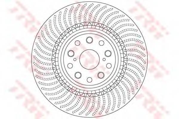 TRW DF6488S Тормозной диск