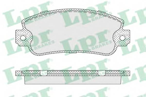 LPR 05P007 Комплект тормозных колодок,