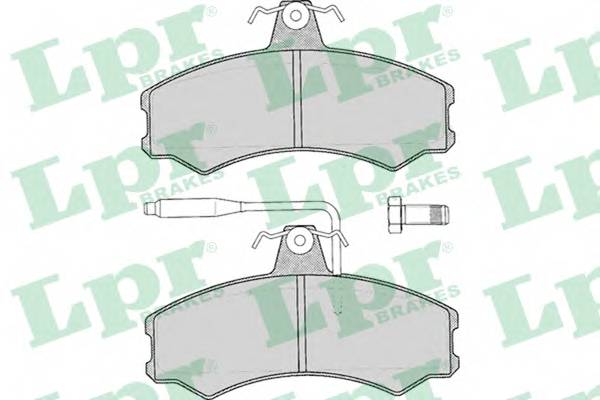 LPR 05P012 Комплект тормозных колодок,
