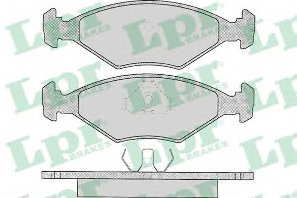 LPR 05P016 Комплект тормозных колодок,