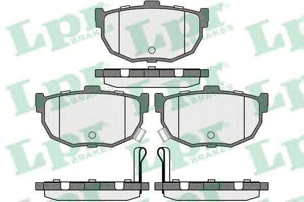 LPR 05P089 Комплект гальмівних колодок,