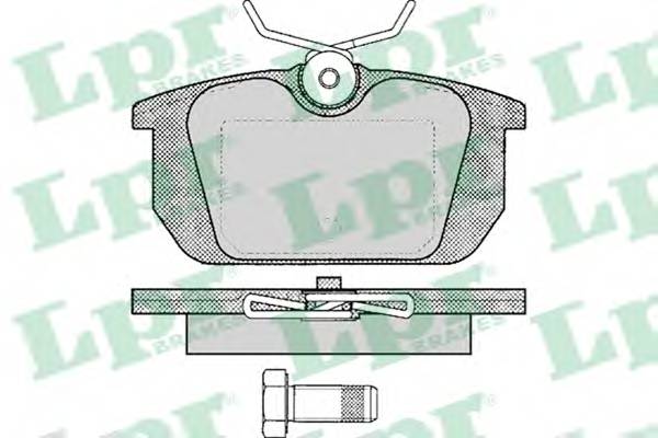 LPR 05P101 Комплект тормозных колодок,