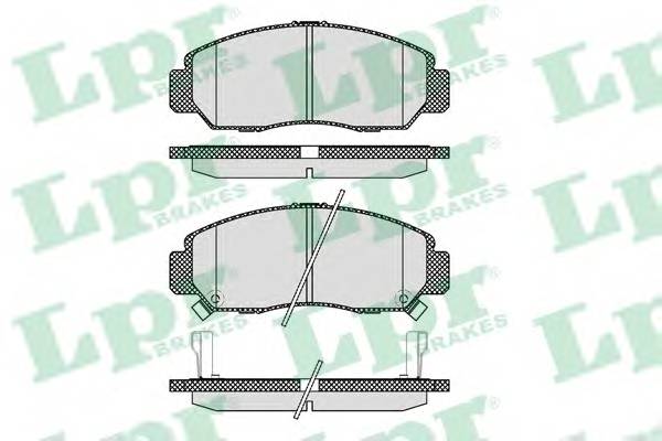 LPR 05P1071 Комплект тормозных колодок,