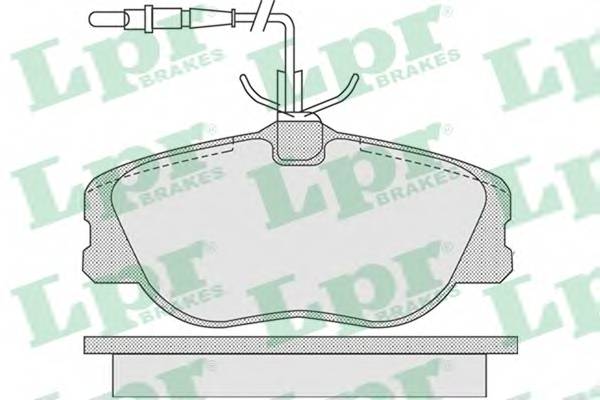 LPR 05P1104 Комплект тормозных колодок,