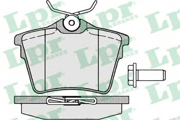 LPR 05P1195 Комплект тормозных колодок,