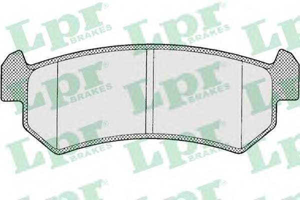 LPR 05P1199 Комплект гальмівних колодок,