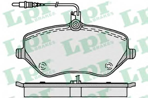 LPR 05P1202 Комплект гальмівних колодок,