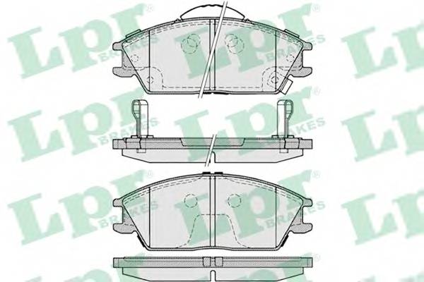 LPR 05P1222 Комплект тормозных колодок,