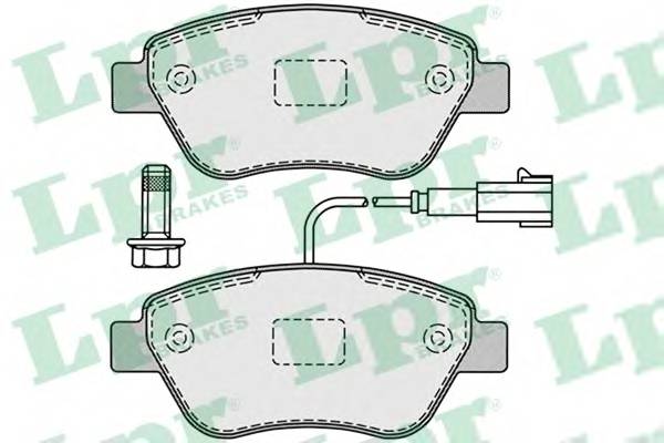 LPR 05P1225 Комплект тормозных колодок,