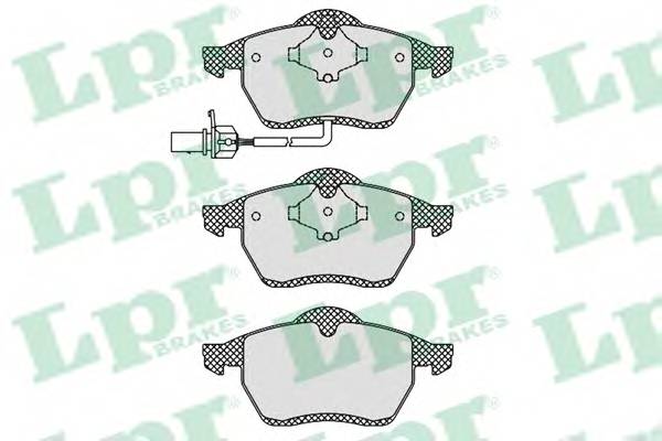 LPR 05P1238 Комплект тормозных колодок,