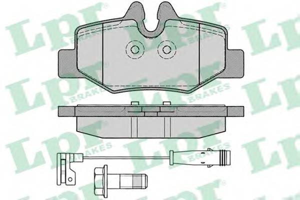 LPR 05P1246 Комплект тормозных колодок,