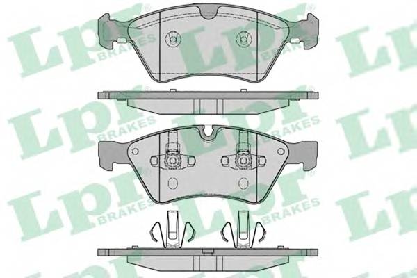 LPR 05P1253 Комплект тормозных колодок,