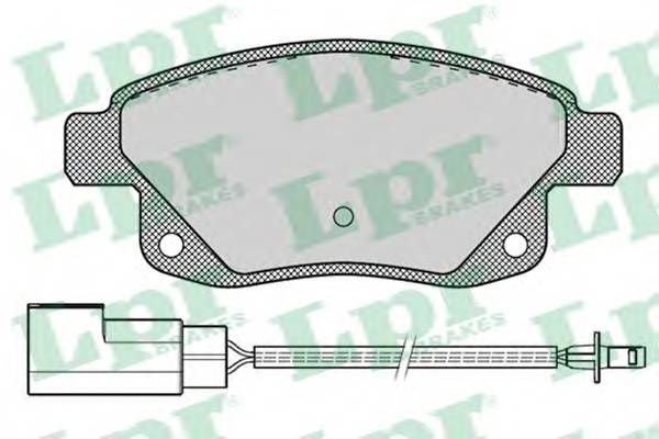 LPR 05P1261 Комплект тормозных колодок,