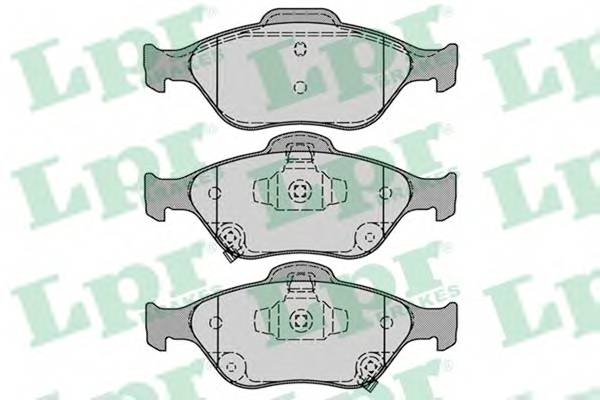 LPR 05P1283 Комплект гальмівних колодок,