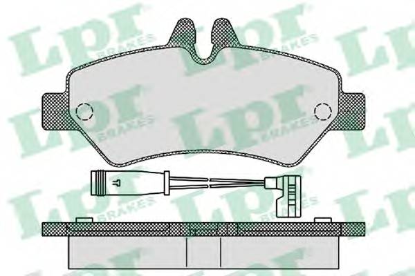 LPR 05P1293 Комплект тормозных колодок,