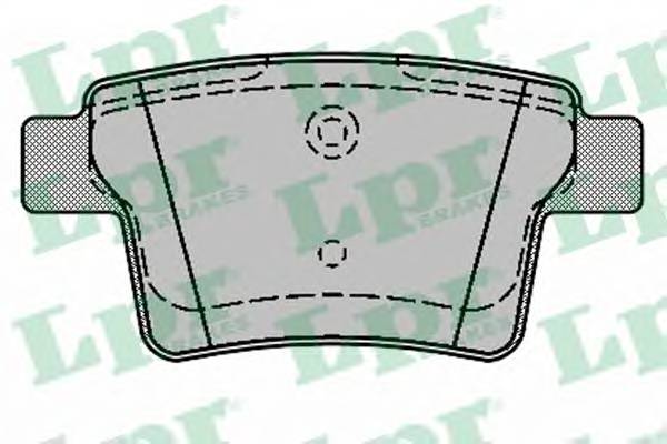 LPR 05P1326 Комплект тормозных колодок,