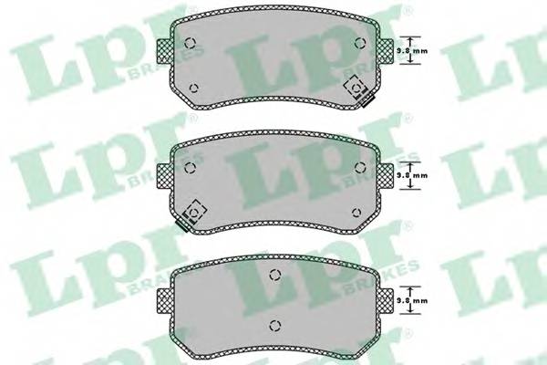 LPR 05P1344 Комплект тормозных колодок,