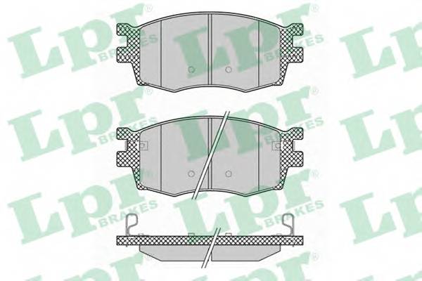 LPR 05P1345 Комплект гальмівних колодок,