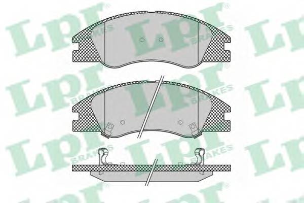 LPR 05P1349 Комплект гальмівних колодок,