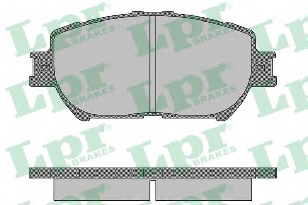 LPR 05P1361 Комплект гальмівних колодок,