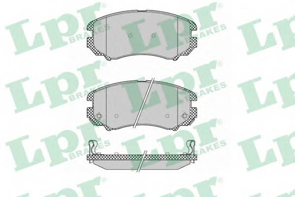 LPR 05P1369 Комплект гальмівних колодок,