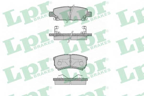 LPR 05P1373 Комплект тормозных колодок,