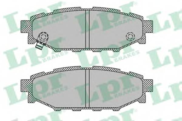 LPR 05P1408 Комплект тормозных колодок,