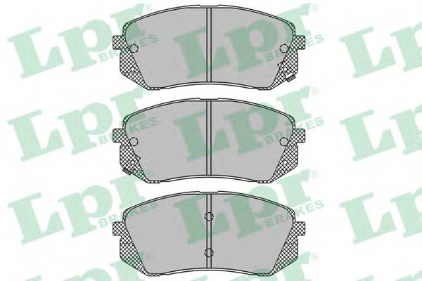 LPR 05P1415 Комплект тормозных колодок,