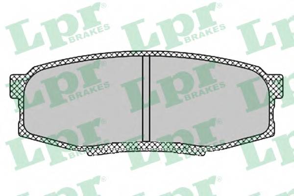 LPR 05P1419 Комплект тормозных колодок,
