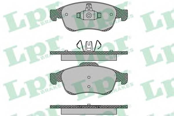 LPR 05P1493 Комплект тормозных колодок,