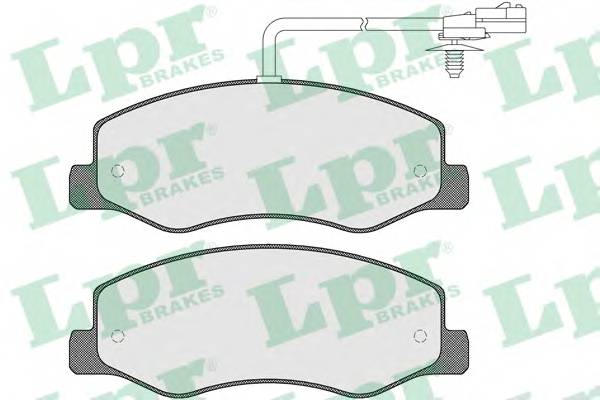 LPR 05P1570 Комплект тормозных колодок,