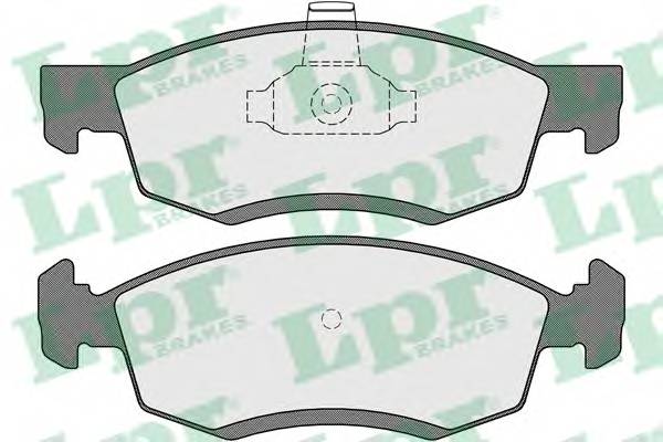 LPR 05P1654 Комплект тормозных колодок,