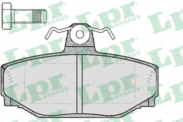 LPR 05P217 Комплект тормозных колодок,