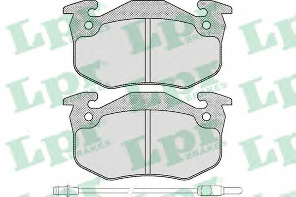 LPR 05P231 Комплект тормозных колодок,