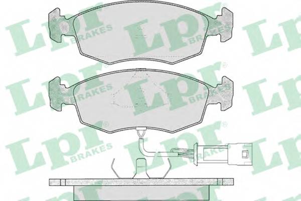 LPR 05P269 Комплект тормозных колодок,