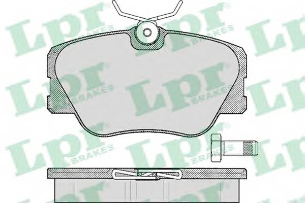 LPR 05P280 Комплект гальмівних колодок,