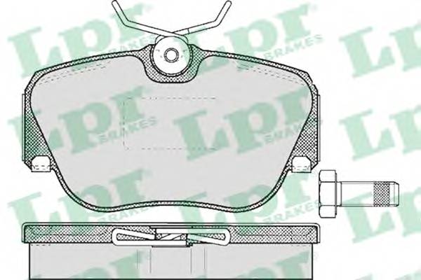 LPR 05P302 Комплект тормозных колодок,